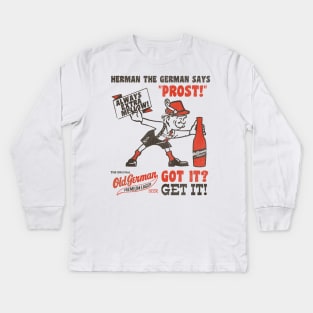 Vintage Old German Beer Got It? GET IT! Oktoberfest Kids Long Sleeve T-Shirt